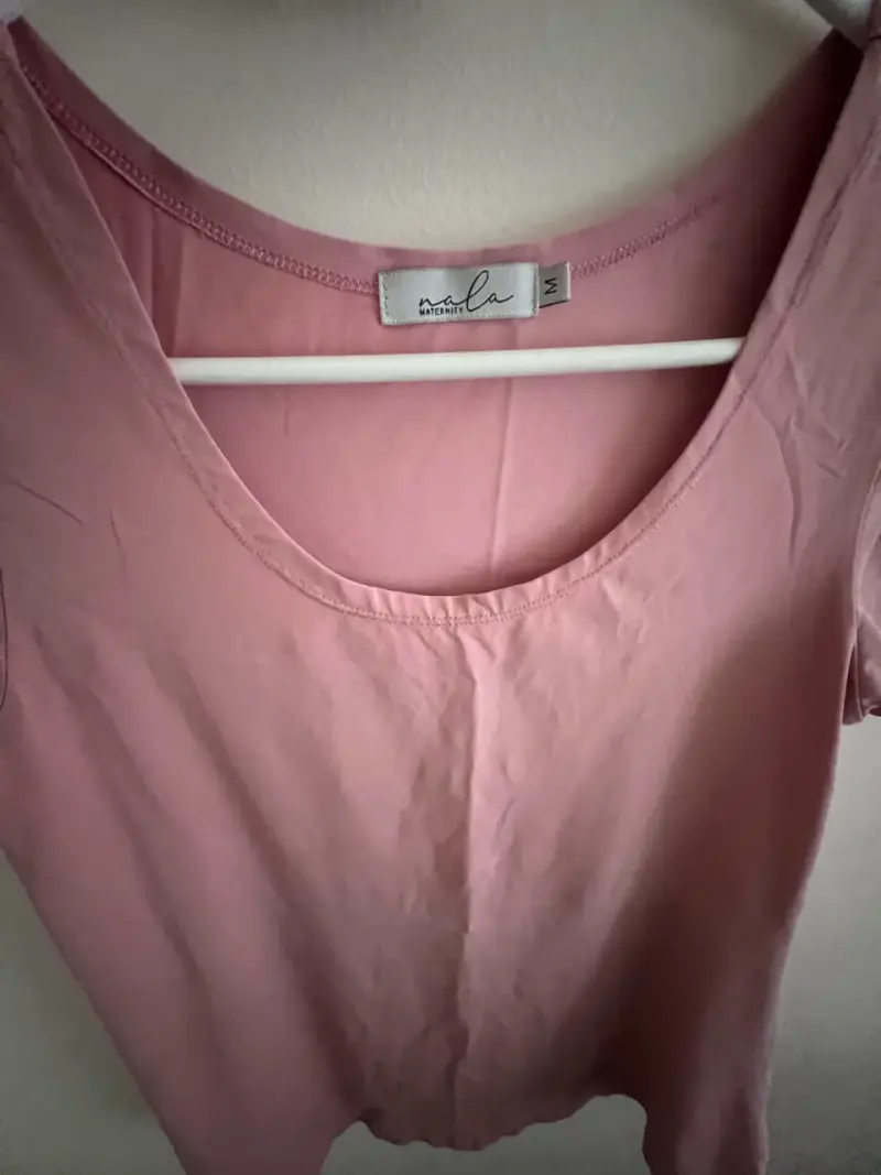 Polera rosa de algodón para mujer talla M - 3