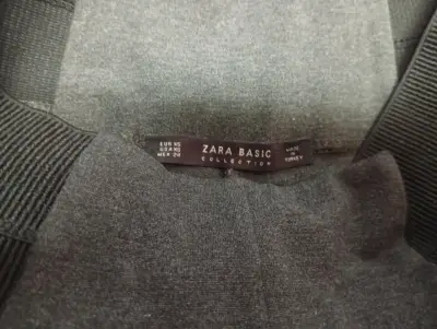 Pantalones de mujer gris oscuro con cintura elástica - miniatura 2