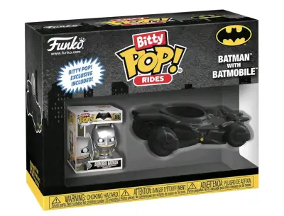 Figura Funko Pop Batman con Batimóvil - miniatura 1
