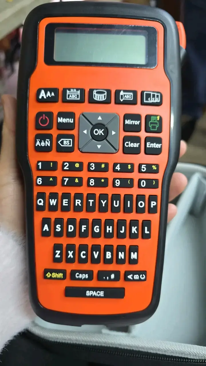 Rotuladora portátil electrónica naranja - 2