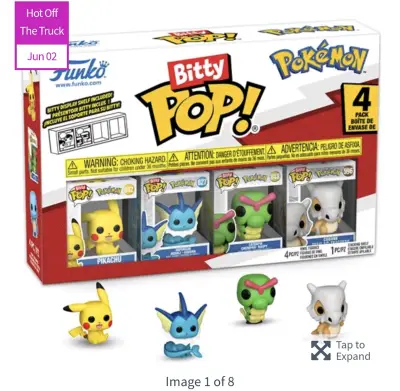 Set de Figuras Funko Bitty Pop Pokémon 4 Pack - miniatura 1