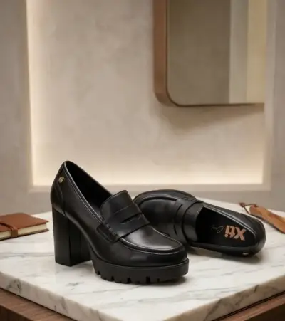 Zapatos de Tacón Alto Negros Elegantes para Mujer - miniatura 1