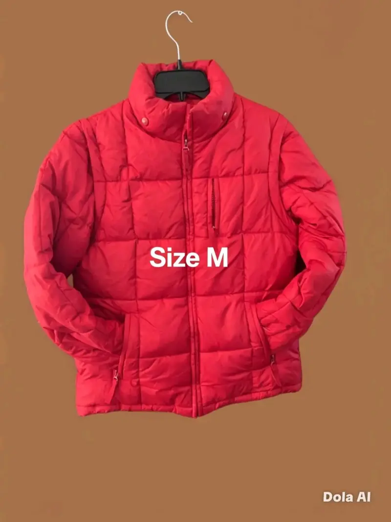 Chaqueta acolchada roja talla M - 1