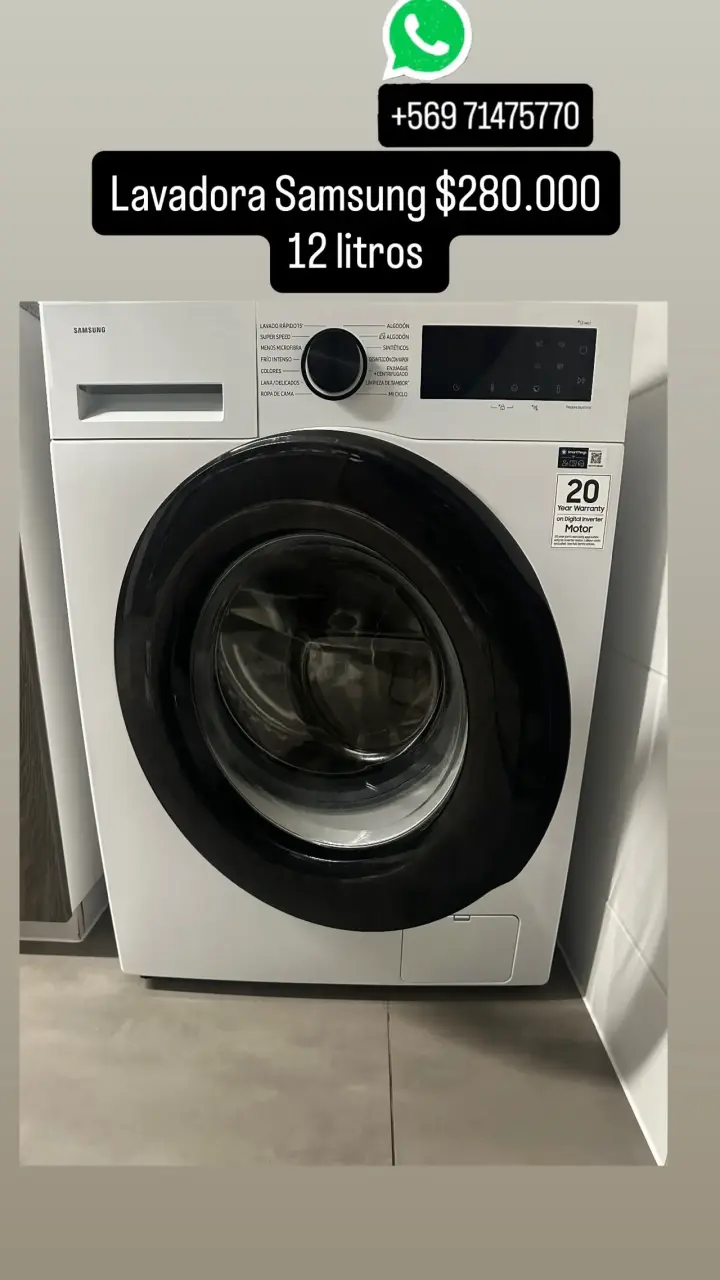 Lavadora Samsung 12 litros en buen estado