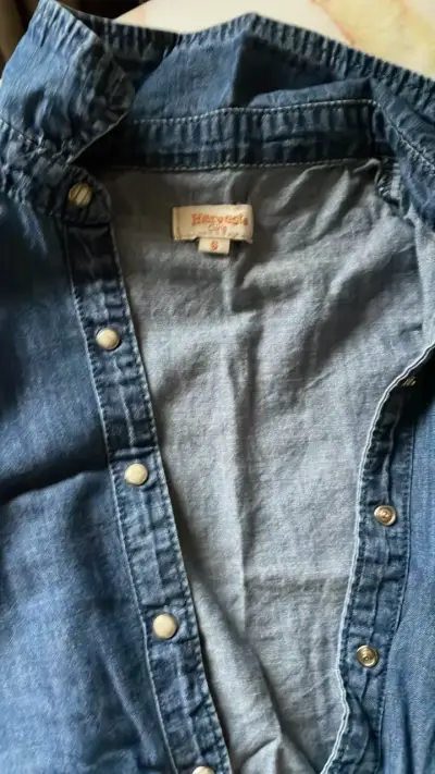 Blusa de mezclilla sin mangas para niña Talla 6 añ - miniatura 2
