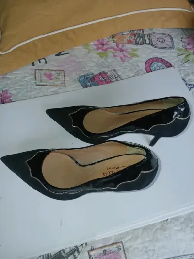 Zapatos de cuero negros mujer - miniatura 3