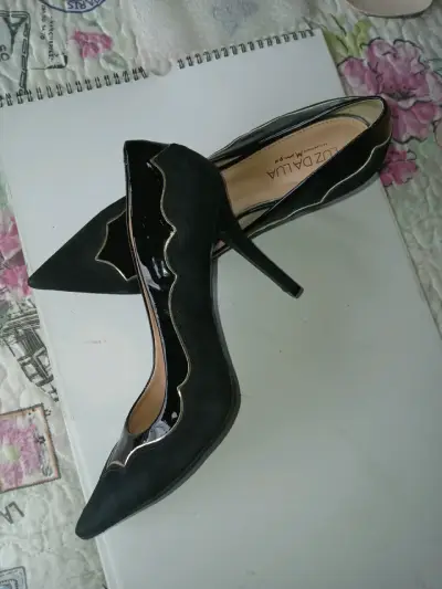 Zapatos de cuero negros mujer - miniatura 5