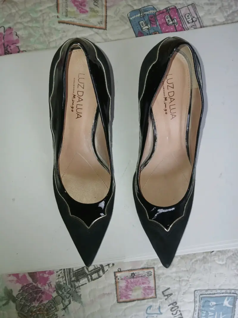 Zapatos de cuero negros mujer - 6