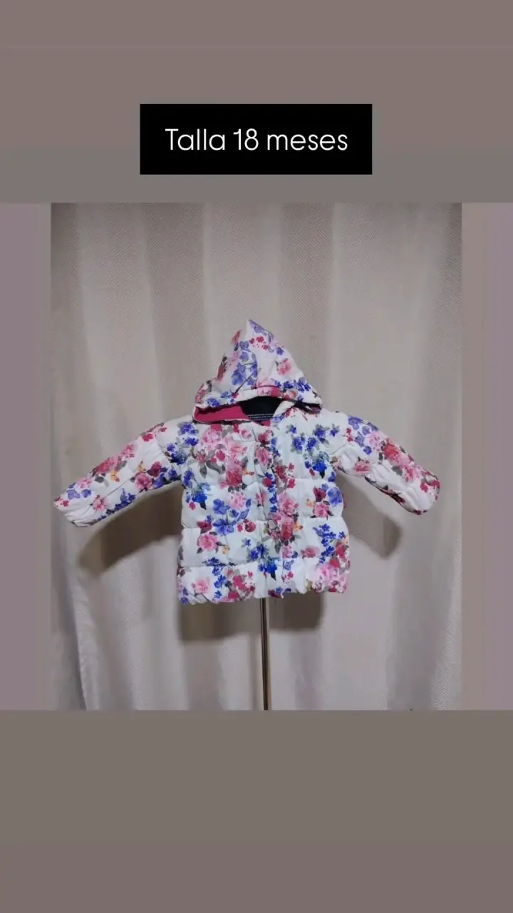 Chaqueta floral para bebé 18 meses