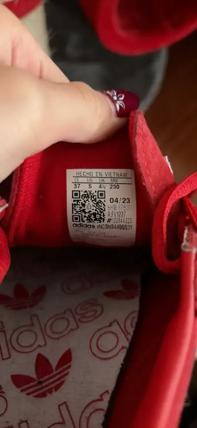 Zapatillas Adidas spezial rojas de gamuza - miniatura 5