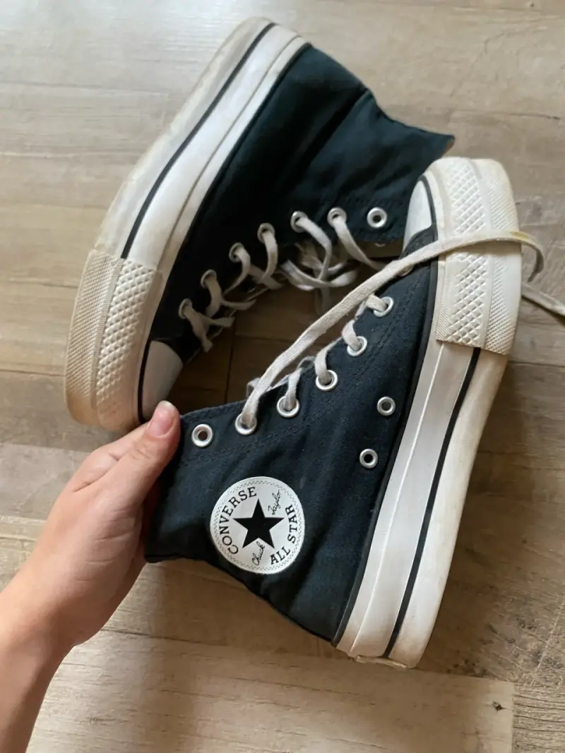 Zapatillas Converse All Star negras de lona 24 cm - 1