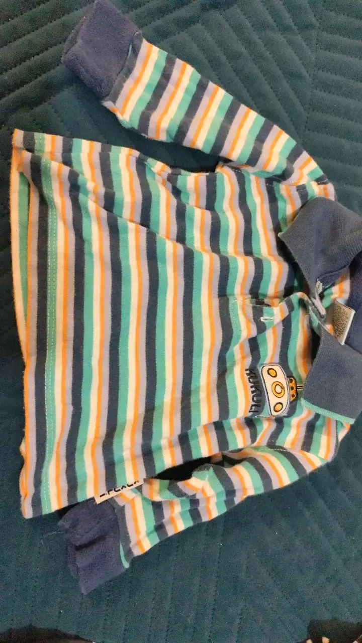 Polera de niño a rayas colorida