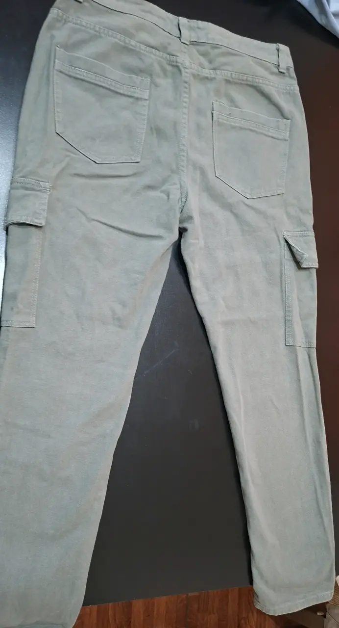 Pantalones cargo verde oliva para hombre - 2