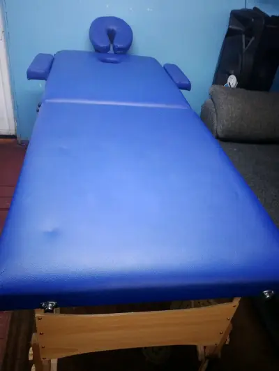 Camilla de Masaje  y silla Portátil Azul - miniatura 2