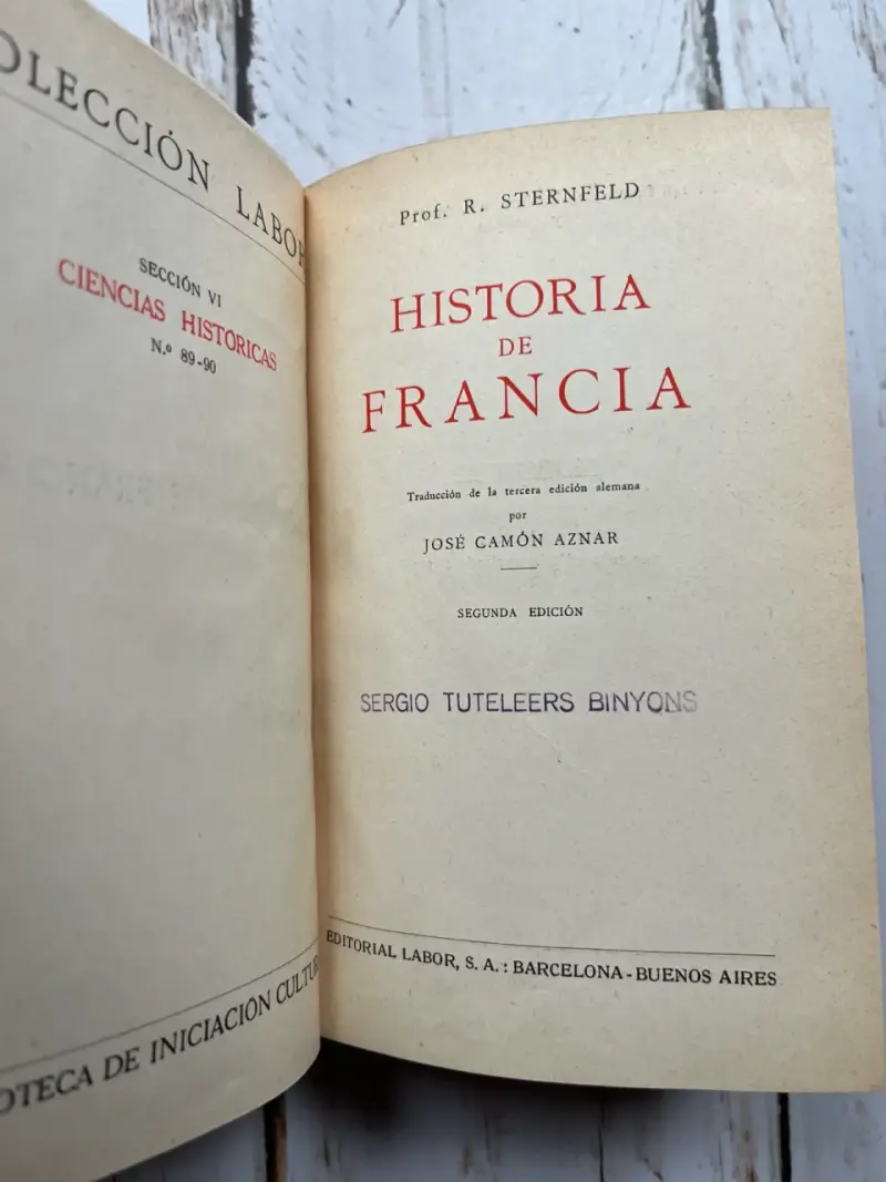 Historia de Francia de Prof. R. Sternfeld - 3