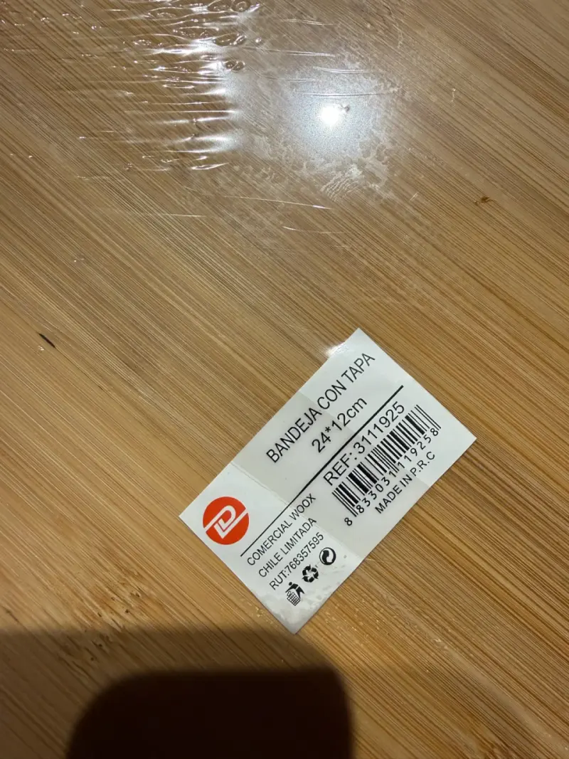 Tapa de madera y acrílico para alimentos - 2