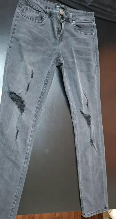 Jeans grises skinny para hombre - miniatura 1