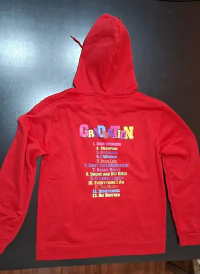 Polerón con capucha rojo de Kanye West - miniatura 2