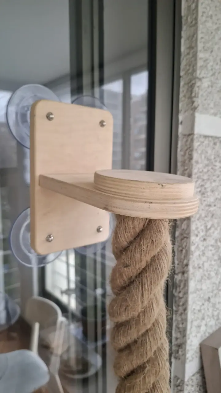 Cuerda de escalada + plataforma para gatos - 3