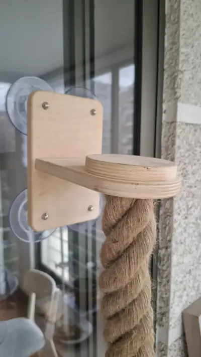 Cuerda de escalada + plataforma para gatos - miniatura 3