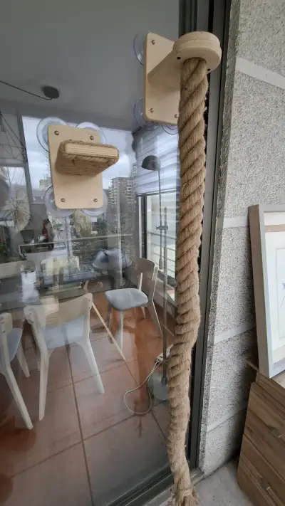 Cuerda de escalada + plataforma para gatos - miniatura 4