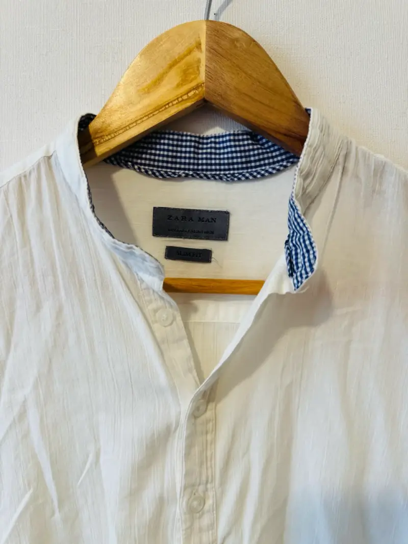 Camisa Blanca Casual Zara Hombre - 2