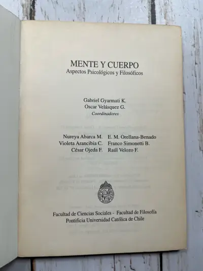 Mente y Cuerpo Aspectos Psicológicos y Filosóficos - miniatura 3