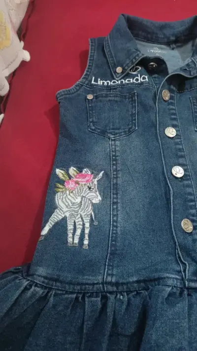 Vestido Jeans para usar con pantys o calzas - miniatura 4