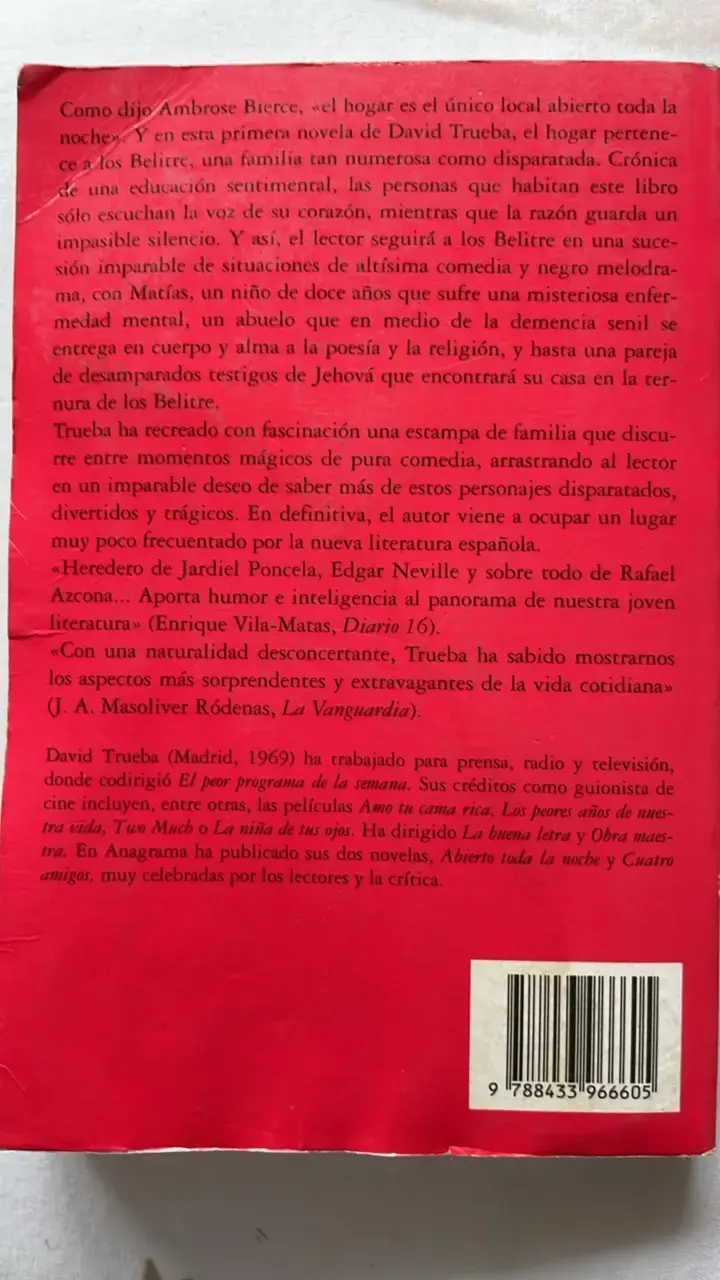 Libro 'Abierto toda la noche' de David Trueba - 2