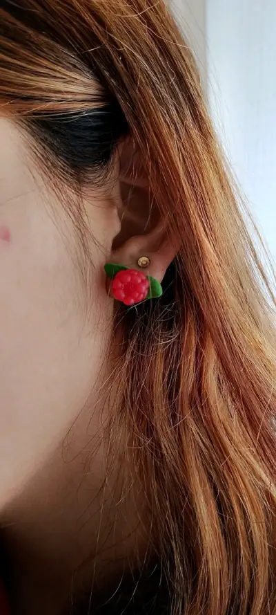 Aros de frambuesa de arcilla - miniatura 2