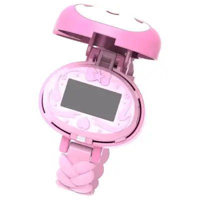 Reloj inteligente infantil rosa con pantalla interactiva - miniatura 1