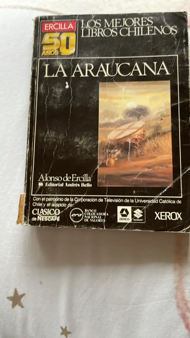 Libro La Araucana de Alonso de Ercilla
