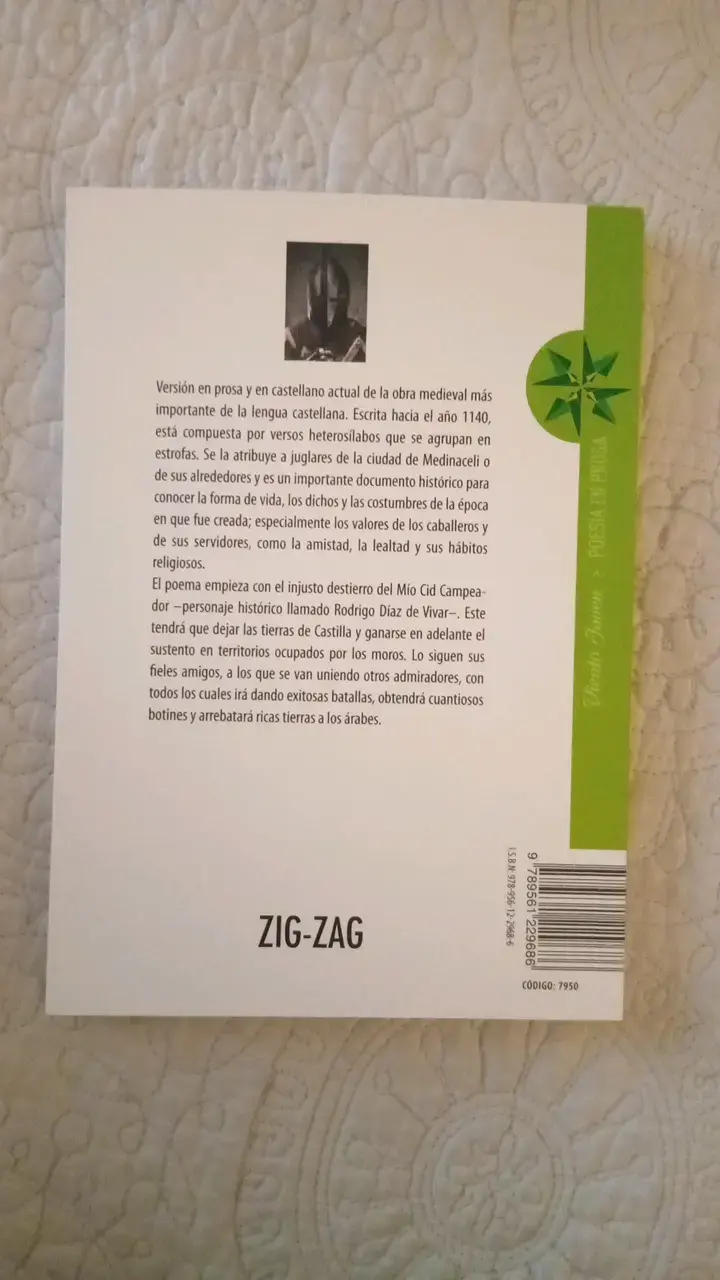 Libro Poema de Mío Cid Anónimo Edición Zig-Zag - 2