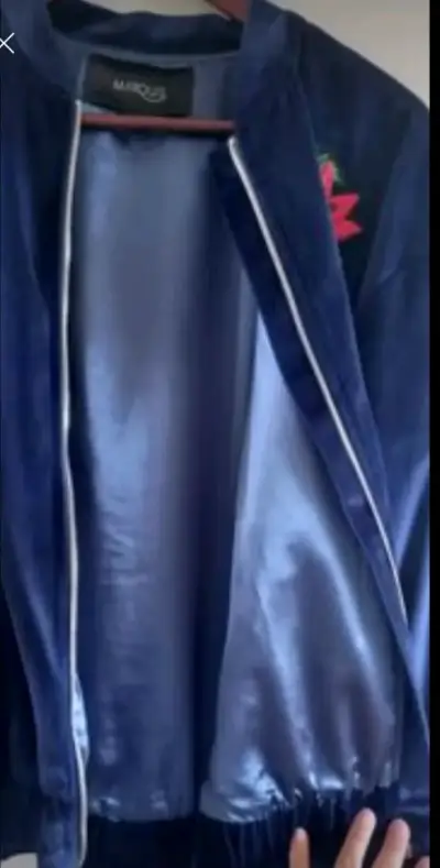 Chaqueta bomber azul talla M-L - miniatura 3