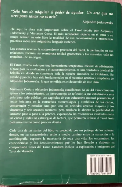 Libro La Vía del Tarot de Alejandro Jodorowsky - miniatura 2