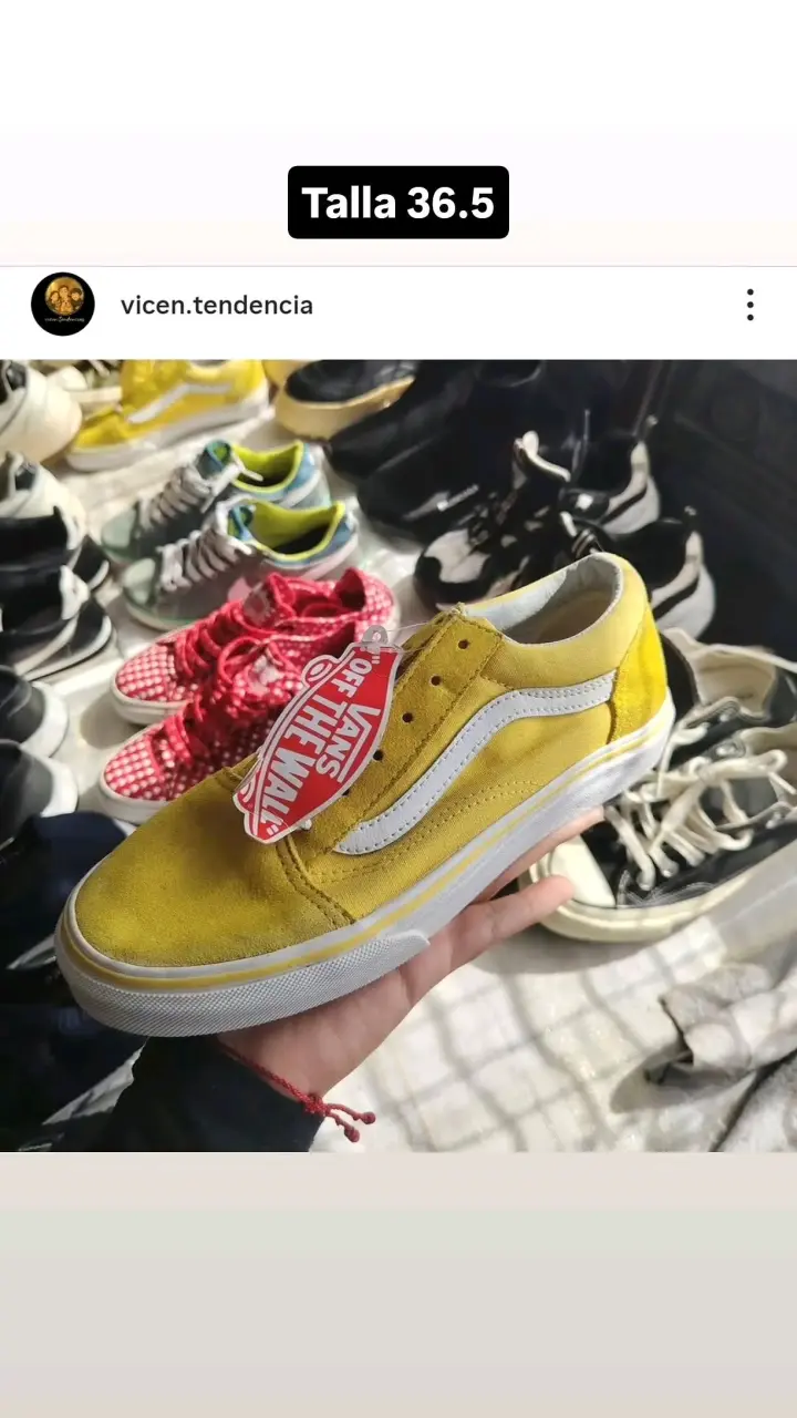 Zapatillas Vans amarillas talla 36.5