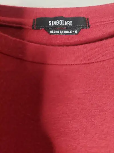 Polera manga larga roja Singolare - miniatura 3