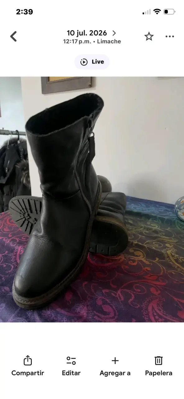 Botas de cuero negras para invierno