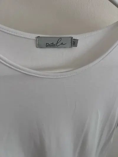 Polera maternal  blanca básica talla M - miniatura 3