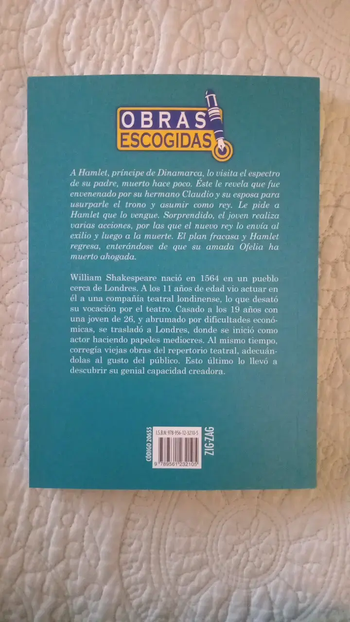 Libro Hamlet de William Shakespeare edición Zig-Zag - 2