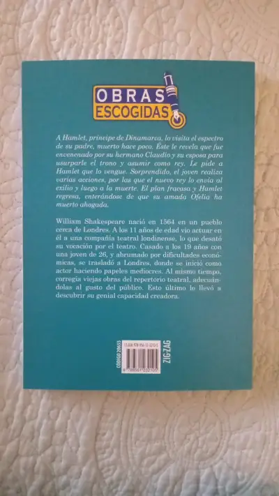 Libro Hamlet de William Shakespeare edición Zig-Zag - miniatura 2