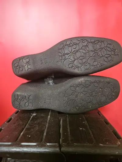 Botines de cuero negro con plataforma - miniatura 4