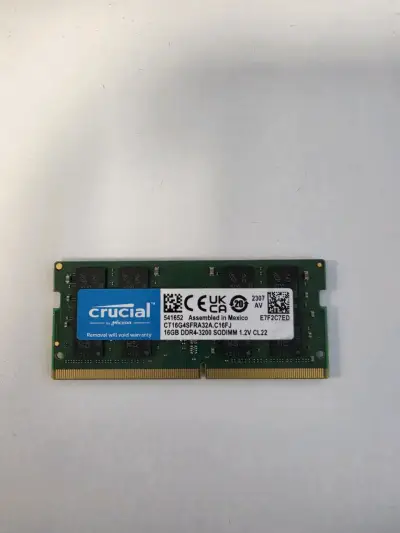 Memoria RAM Crucial 16GB DDR4 3200 SODIMM - miniatura 1
