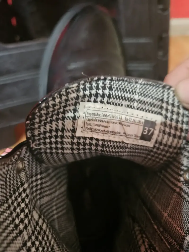 Botas de cuero negro para mujer estilo militar - 6