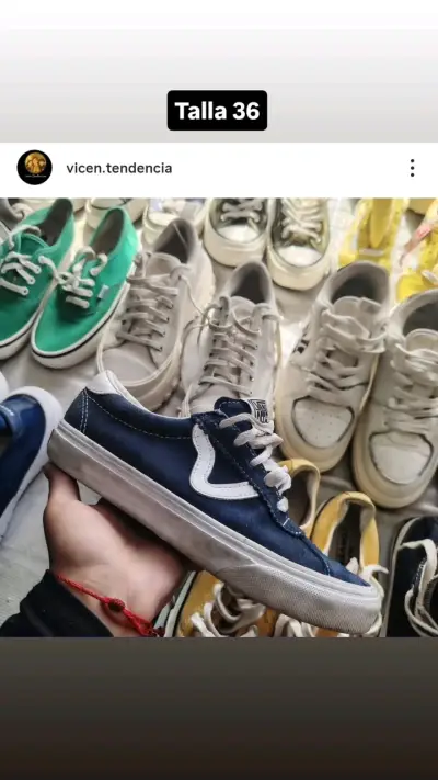 Zapatillas vans azul marino talla 36 - miniatura 1