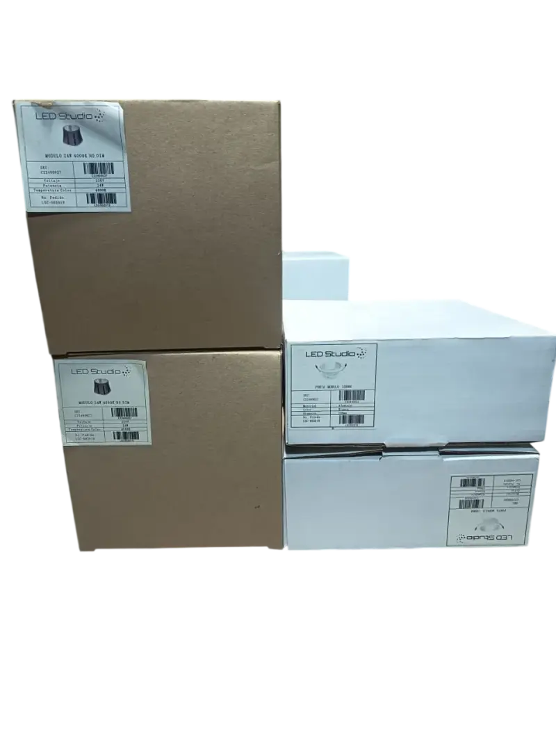 Pack 2 Portamodulo Embutidos Redondos + modulo 24W - 1