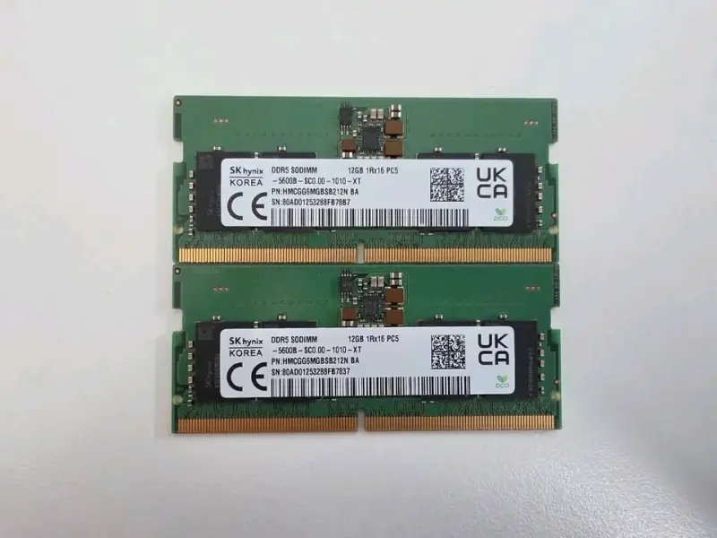 KIT RAM 24GB (2x12 GB) DDR5 Notebook 5600 MHZ