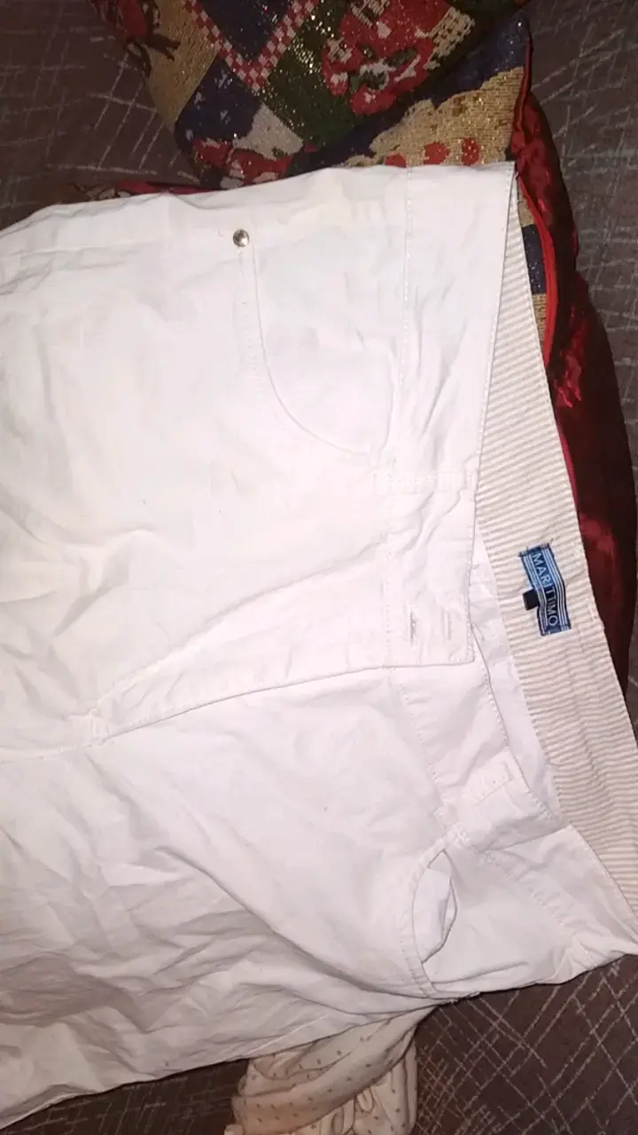 Pantalones blancos de algodón para mujer - 2