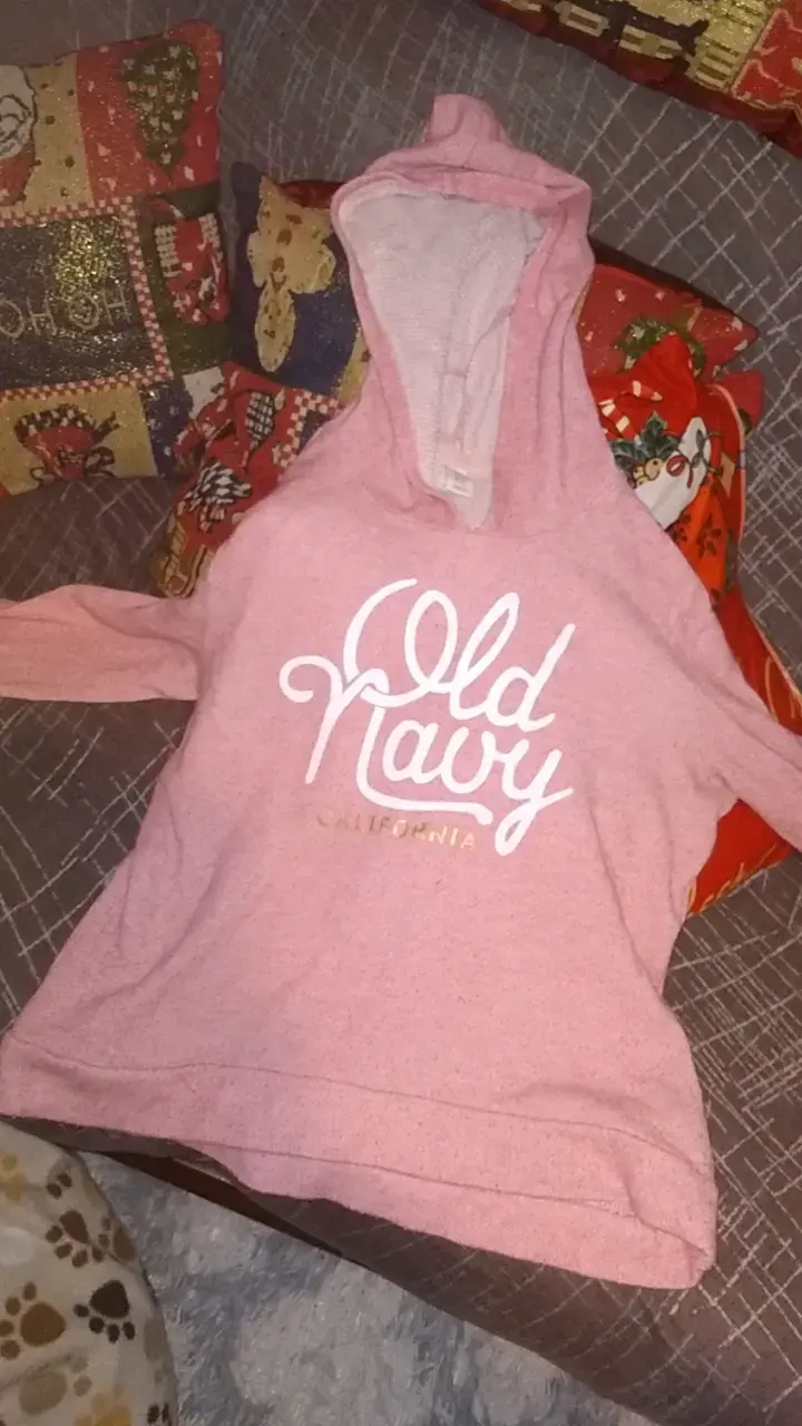 Polerón con capucha Old Navy rosado - 2