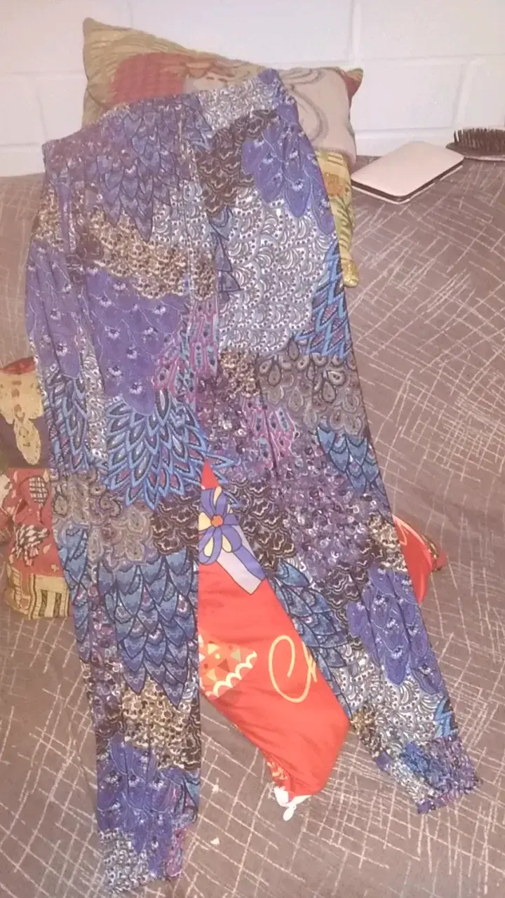Pantalones holgados estampados bohemios - 2
